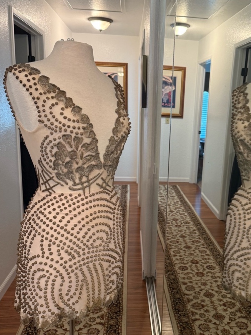Ema Savahl double v neck dress